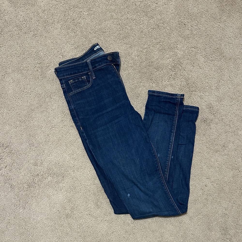 Old Navy Women's Skinny Jeans - Dark Blue